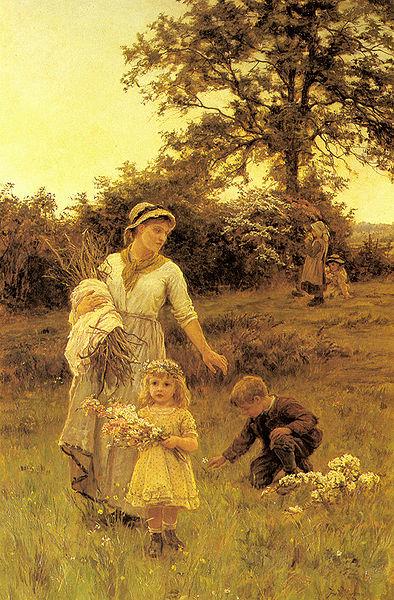 Frederick Morgan The garland Sweden oil painting art